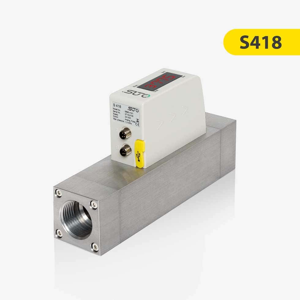 Compact Thermal Mass Flow Meter – S418 – High End