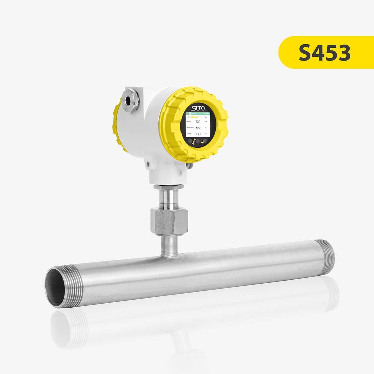 S453 Thermal Mass Flow Meter for Heavy Duty and Ex Applications (In-line)