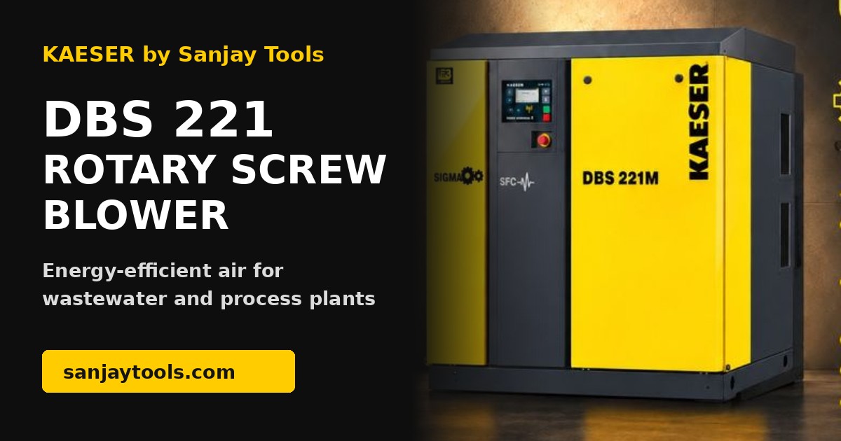 Kaeser DBS 221 Rotary Screw Blower: Energy-Efficient Air for Wastewater, Conveying and Process Plants